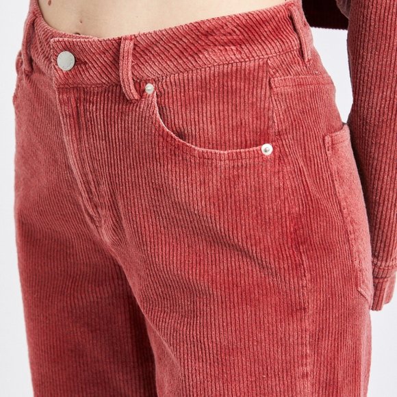 Red Wide Leg Pants - Picture 2 of 3